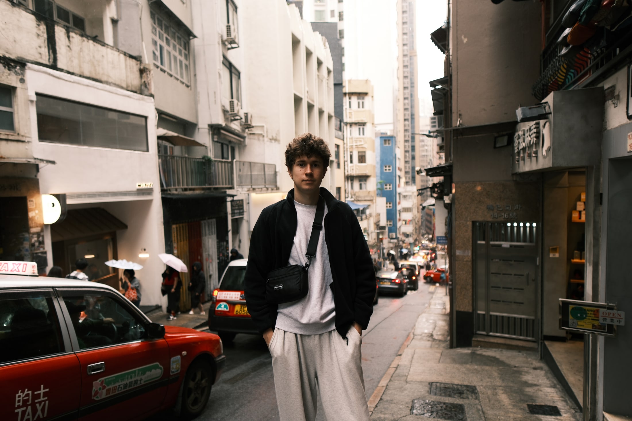 Igor on a Hong Kong street